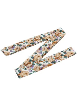 1960s Floral Flared Long Sleeve Dress With Belt 15 1960s Floral Flared Long Sleeve Dress With Belt -Retro Pulse Shop SCHL002324 6