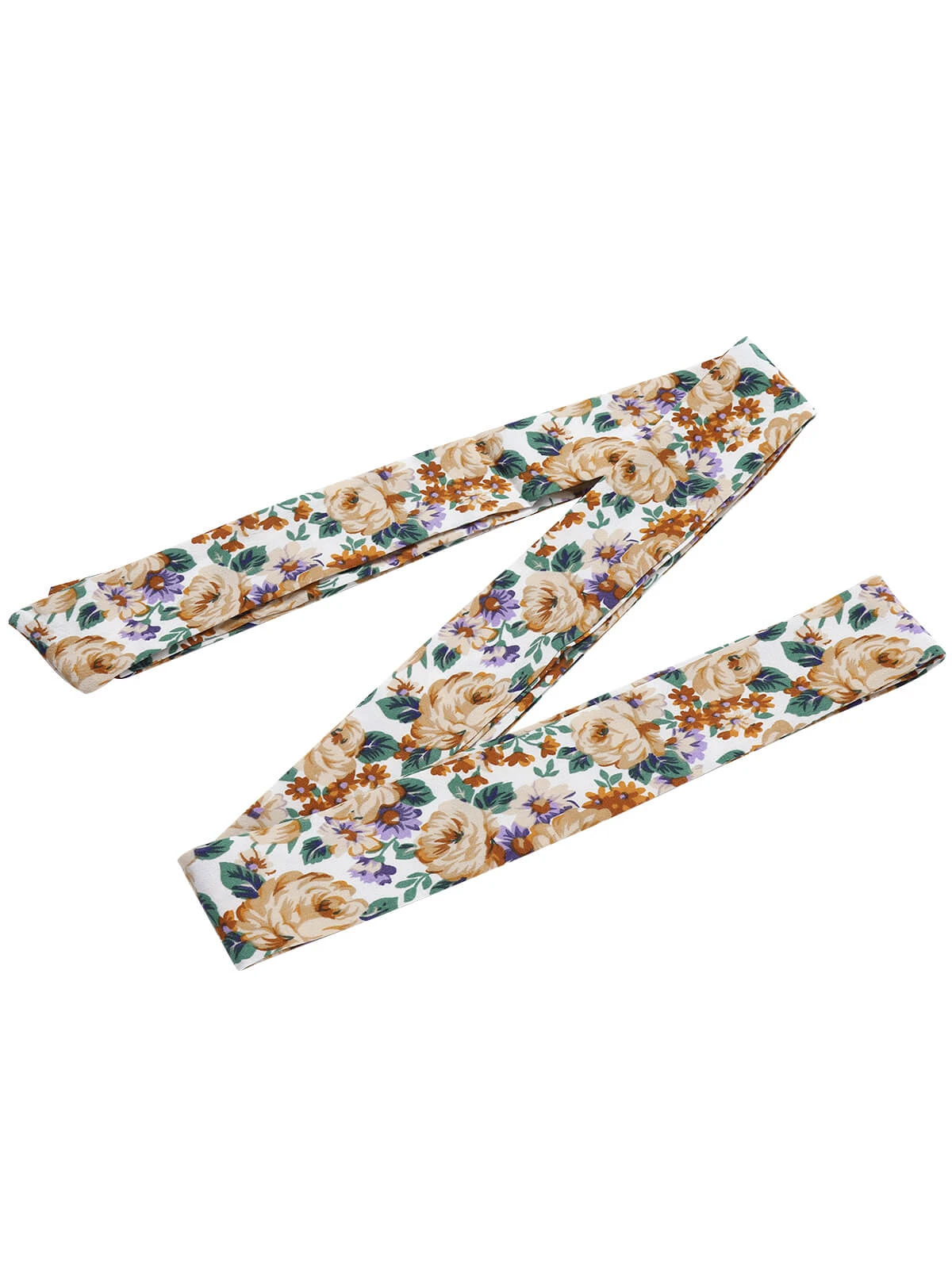 1960s Floral Flared Long Sleeve Dress With Belt 9 1960s Floral Flared Long Sleeve Dress With Belt - Image 7