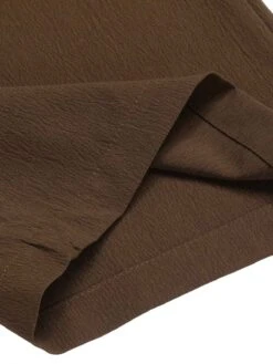 Dark Brown 1930s Buttoned Solid Shift Pants -Retro Pulse Shop SCHL002335 DBR 01 7 compressed