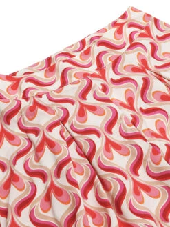 Red 1960s Heart Op Art Wide-Leg Pants 13 Red 1960s Heart Op Art Wide-Leg Pants -Retro Pulse Shop SCHL002340 4