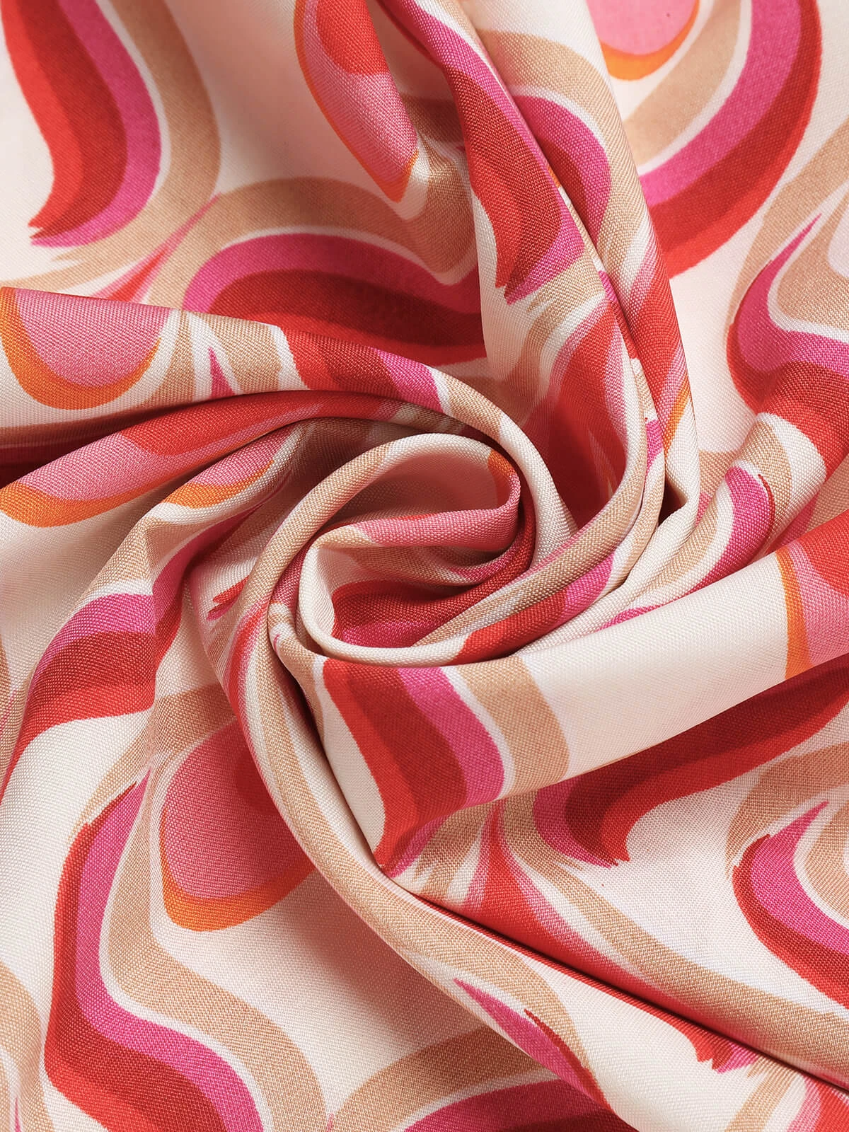 Red 1960s Heart Op Art Wide-Leg Pants 8 Red 1960s Heart Op Art Wide-Leg Pants - Image 6