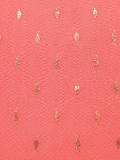 Coral Pink 1950s V-Neck Sequin Dress -Retro Pulse Shop SCHL002377 4