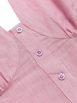 Pink 1960s Halter Stripes Slit Dress -Retro Pulse Shop SCHL002381 6 compressed