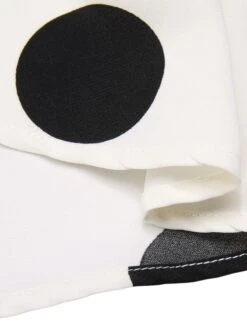 Black 1950s Polka Dot Bow Patchwork Knitted Dress -Retro Pulse Shop SCHL002421 6