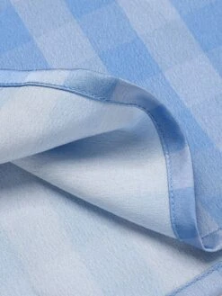 Blue 1950s Lapel Bow Decor Plaids Patchwork Dress -Retro Pulse Shop SCHL002470 6