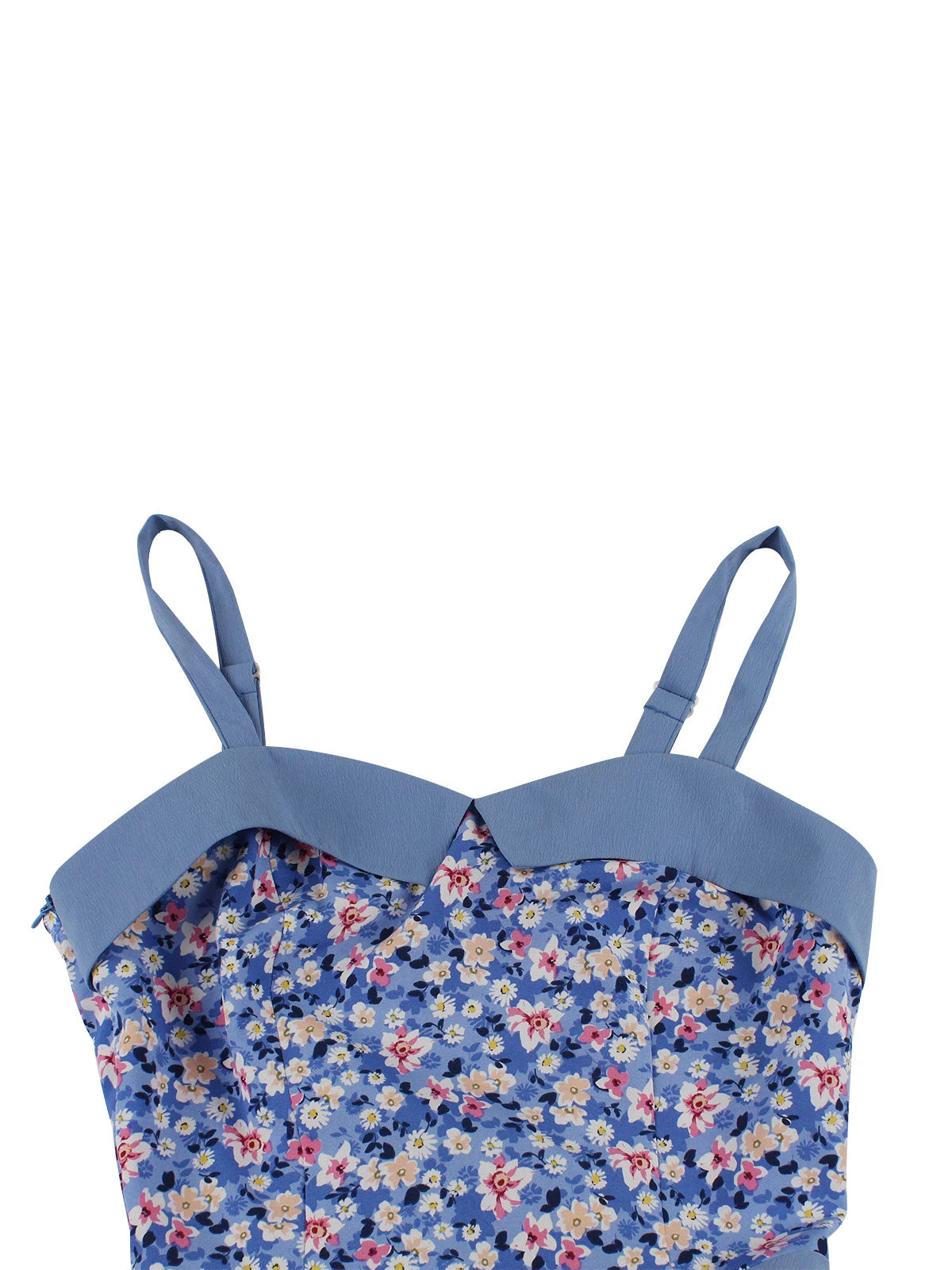 1950s Floral Patchwork Strap Swing Dress 10 1950s Floral Patchwork Strap Swing Dress - Image 8