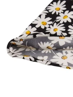 [Plus Size] Black 1950s Spaghetti Strap Daisy Dress -Retro Pulse Shop SCHL002659 5 compressed