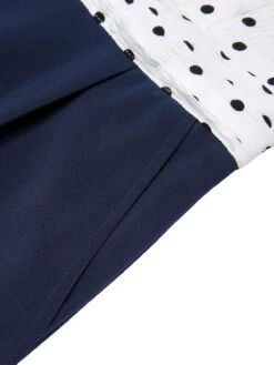 Black & White 1930s Polka Dots Tie Neck Jumpsuit 27 Black & White 1930s Polka Dots Tie Neck Jumpsuit -Retro Pulse Shop SCHL002702 5 dd6d3a39 45be 4b2b 900f 94e1c99d9cfb