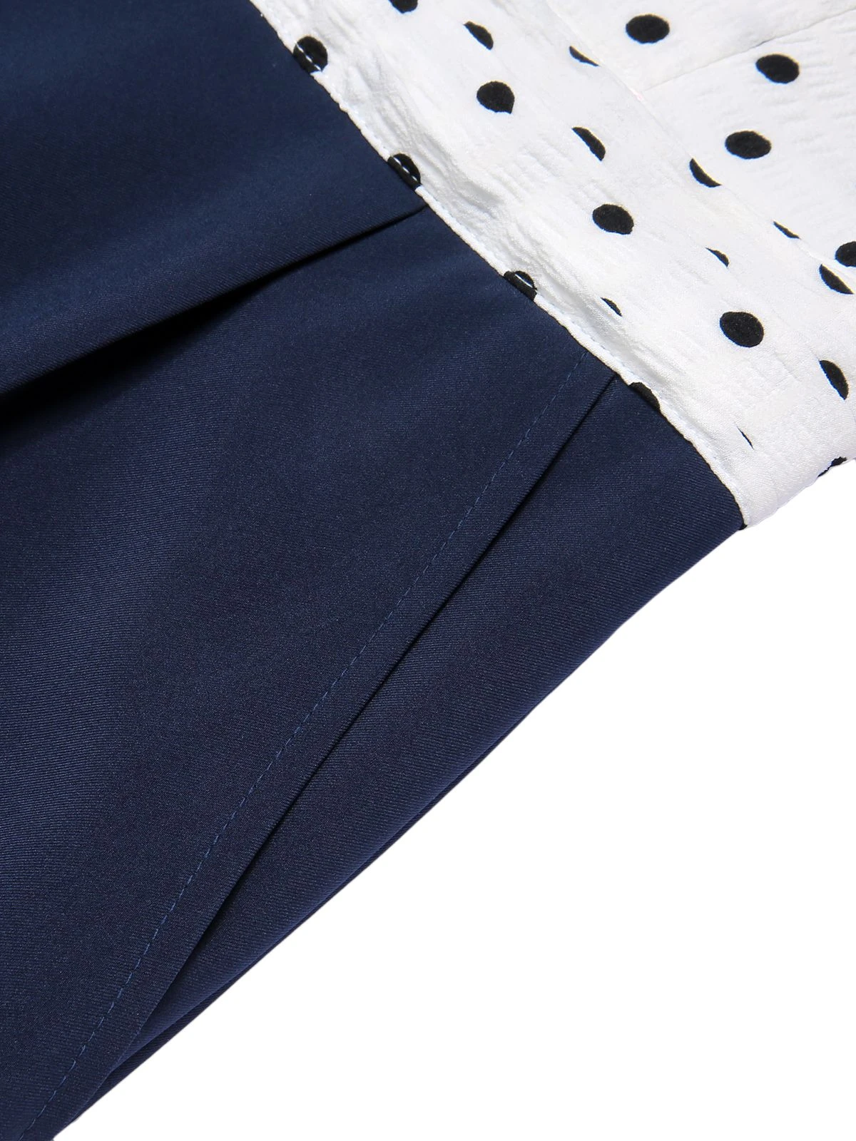 Black & White 1930s Polka Dots Tie Neck Jumpsuit 14 Black & White 1930s Polka Dots Tie Neck Jumpsuit - Image 12