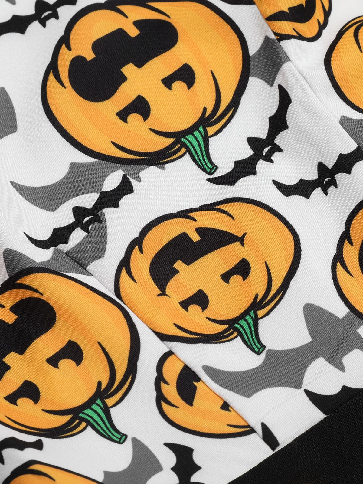 Black 1950s Halloween Pumpkin Halter Romper 9 Black 1950s Halloween Pumpkin Halter Romper - Image 7