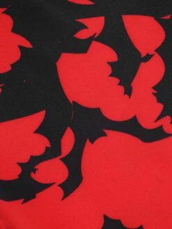 Red 1930s Halloween V-Neck Bat Jumpsuit -Retro Pulse Shop SCHL002784 6 compressed