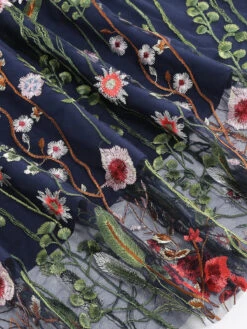 1950s Floral Embroidered Mesh Skirt -Retro Pulse Shop SCHL002801 RBL 4