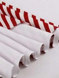 1950s Stripes Contrast Patchwork Strap Dress -Retro Pulse Shop SCHL002816 R 6 compressed