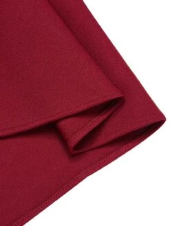 Red 1940s Buttoned Solid Skirt 14 Red 1940s Buttoned Solid Skirt -Retro Pulse Shop SCHL002968 5 compressed