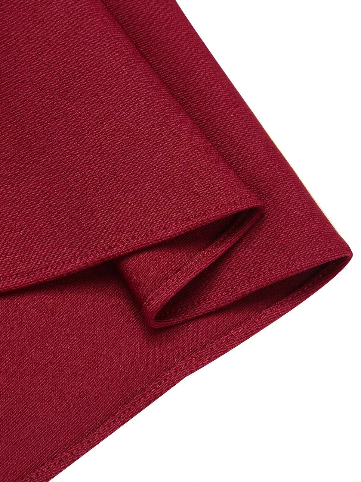 Red 1940s Buttoned Solid Skirt 8 Red 1940s Buttoned Solid Skirt - Image 6