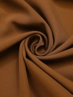 Brown 1950s Solid Elastic Waist Belt Skirt -Retro Pulse Shop SCHL003019 5