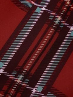 Red 1950s Christmas Plaid Girdle Dress -Retro Pulse Shop SCHL003037 6 compressed