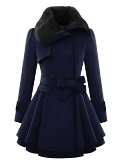 1950s Fur Collar Waisted Winter Coat 15 1950s Fur Collar Waisted Winter Coat -Retro Pulse Shop SCHL003052 DBL 1 d65da406 d025 4a19 b15a 9867f905a507