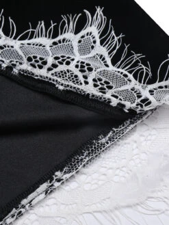 Black 1960s Solid Velvet Bow Dress -Retro Pulse Shop SCHL003080 6