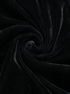 Black 1960s Solid Velvet Bow Dress -Retro Pulse Shop SCHL003080 8