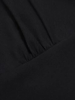 Beige 1950s Floral Mesh Patchwork Belt Dress -Retro Pulse Shop SCHL003084 4