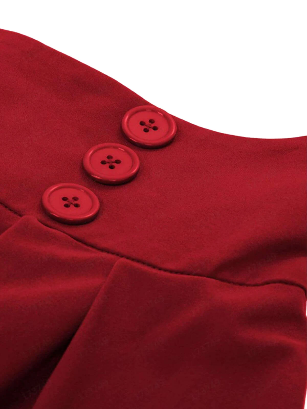 1940s Solid High-Waist Pleated Skirt 4 1940s Solid High-Waist Pleated Skirt - Image 2