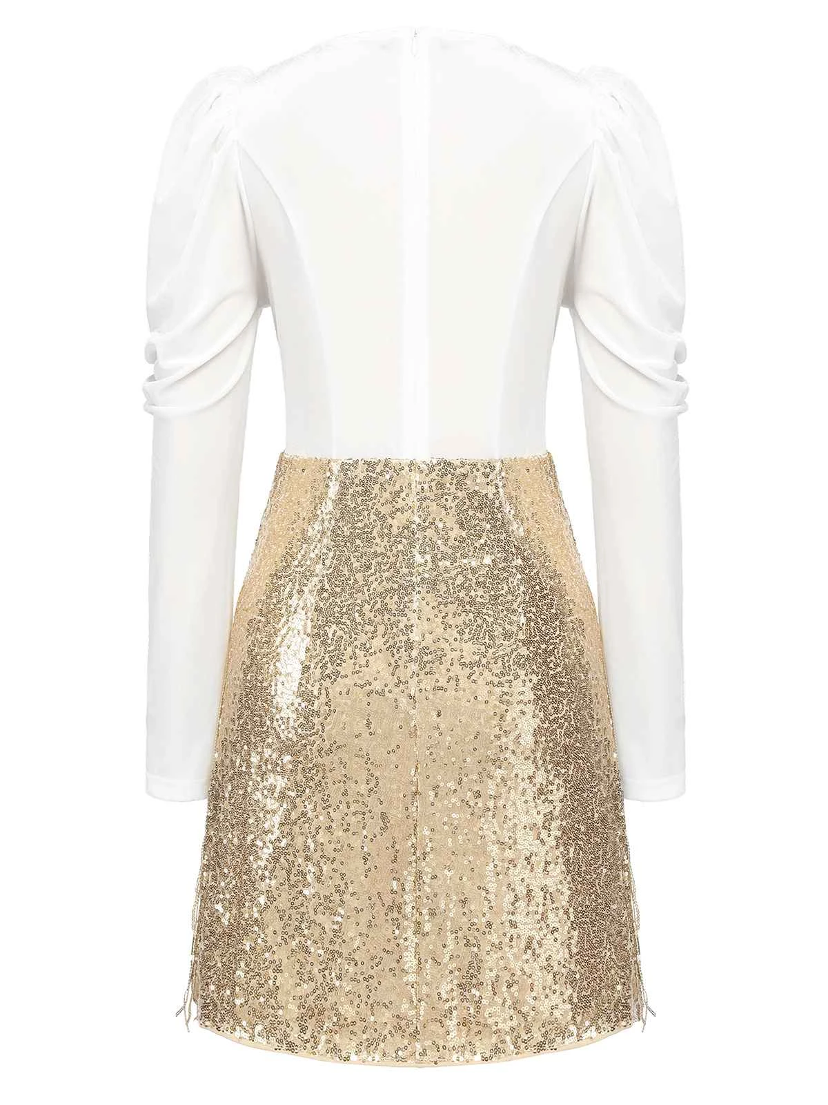 1960s V-Neck Tassel Sequined Wrap Dress 6 1960s V-Neck Tassel Sequined Wrap Dress - Image 4