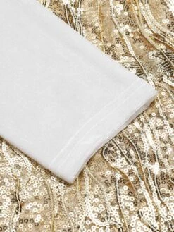 1960s V-Neck Tassel Sequined Wrap Dress 15 1960s V-Neck Tassel Sequined Wrap Dress -Retro Pulse Shop SCHL003145 CH 01 7 compressed