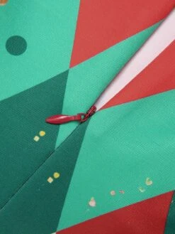 Green 1950s Christmas Plaid Patchwork Dress -Retro Pulse Shop SCHL003168 5 compressed