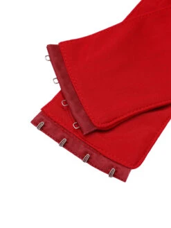 Red 1950s Sheer Sleeve Mesh Dress 15 Red 1950s Sheer Sleeve Mesh Dress -Retro Pulse Shop SCHL003209 6