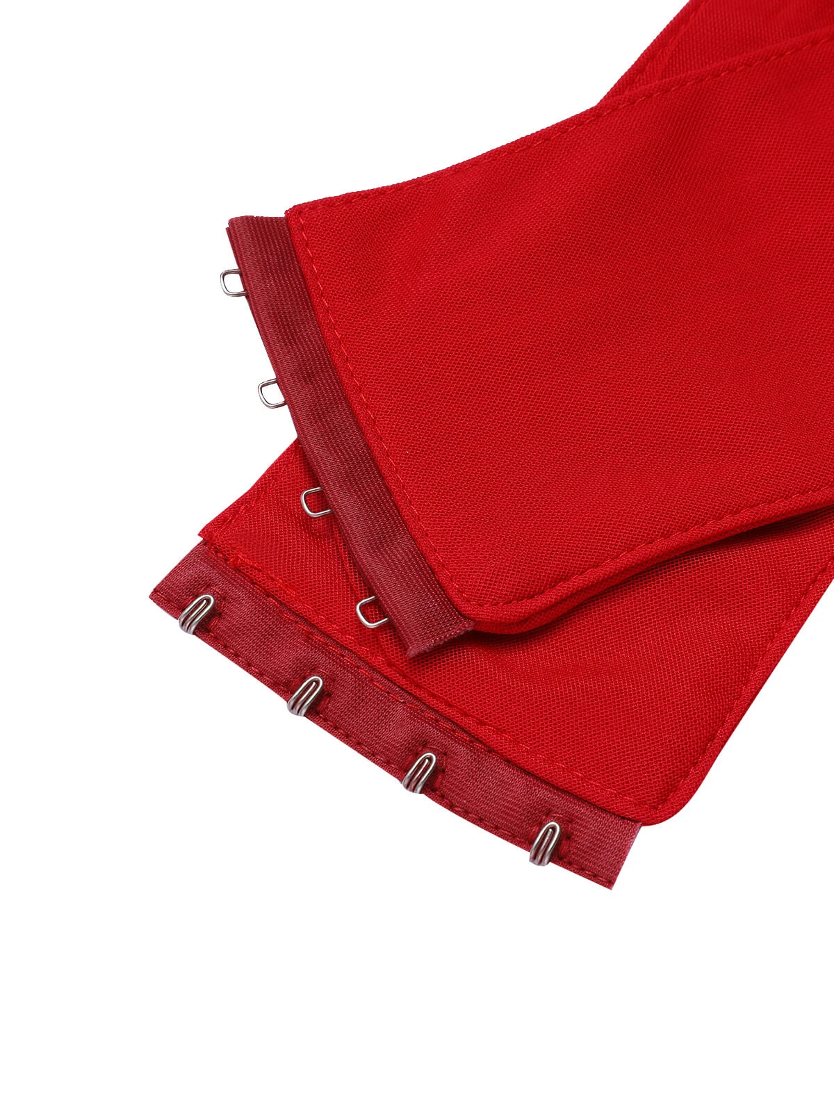 Red 1950s Sheer Sleeve Mesh Dress 9 Red 1950s Sheer Sleeve Mesh Dress - Image 7