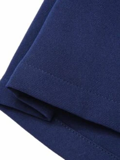 Blue 1960s Solid Back Split Pencil Skirt -Retro Pulse Shop SCHL003227 6