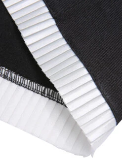 Black & White 1960s Bow Patchwork Pencil Dress -Retro Pulse Shop SCHL003241 B 1 7