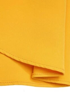 Yellow 1950s Polka Dots Button Dress -Retro Pulse Shop SCHL003276 6 compressed