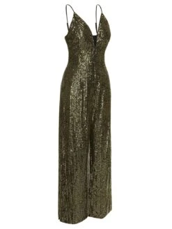 1930s Sequined Shiny Slip Vintage Jumpsuit -Retro Pulse Shop SCHL003382 2
