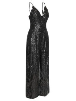 1930s Sequined Shiny Slip Vintage Jumpsuit -Retro Pulse Shop SCHL003382 B 2