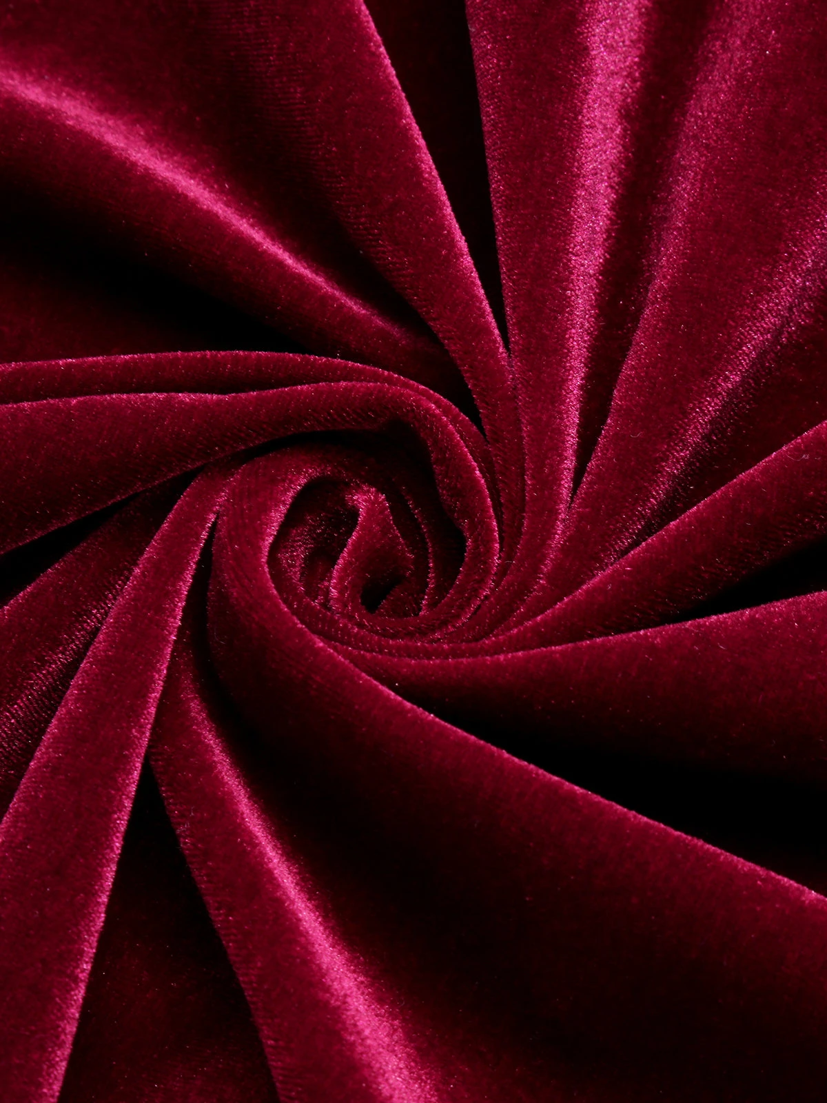 1940s Solid Velvet Belt Long Dress 8 1940s Solid Velvet Belt Long Dress - Image 6