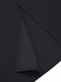 [Pre-Sale] Dark Gray 1960s Solid Wide Strap Bow Dress -Retro Pulse Shop SCHL003512 5