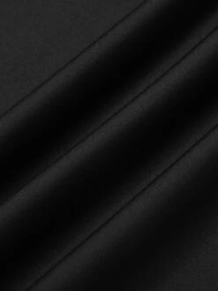 Black 1950s Solid Cold Shoulder Dress -Retro Pulse Shop SCHL003539 4