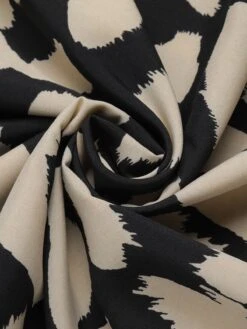 Black 1950s Leopard V-Neck Patchwork Dress 15 Black 1950s Leopard V-Neck Patchwork Dress -Retro Pulse Shop SCHL003551 6