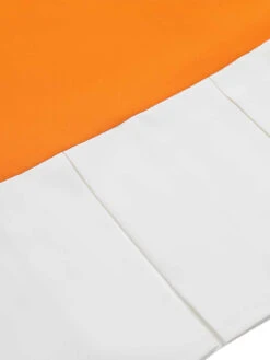 Orange 1960s Crew Bowknot Sleeveless Dress -Retro Pulse Shop SCHL003564 5 compressed