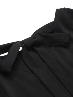 [Pre-Sale] Black 1950s Polka Dots Boat Neck Dress -Retro Pulse Shop SCHL003582 4