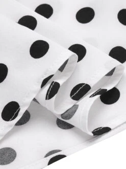 [Pre-Sale] Black 1950s Polka Dots Boat Neck Dress -Retro Pulse Shop SCHL003582 5