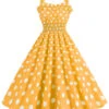 1950s Polka Dot Smocking Strap Dress -Retro Pulse Shop SCHL003598 Y 1