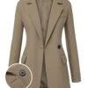 Khaki 1950s Lapel Suit Long Sleeve Coat -Retro Pulse Shop SCHL003607 01 compressed