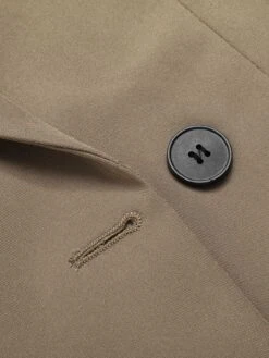 Khaki 1950s Lapel Suit Long Sleeve Coat -Retro Pulse Shop SCHL003607 5 compressed