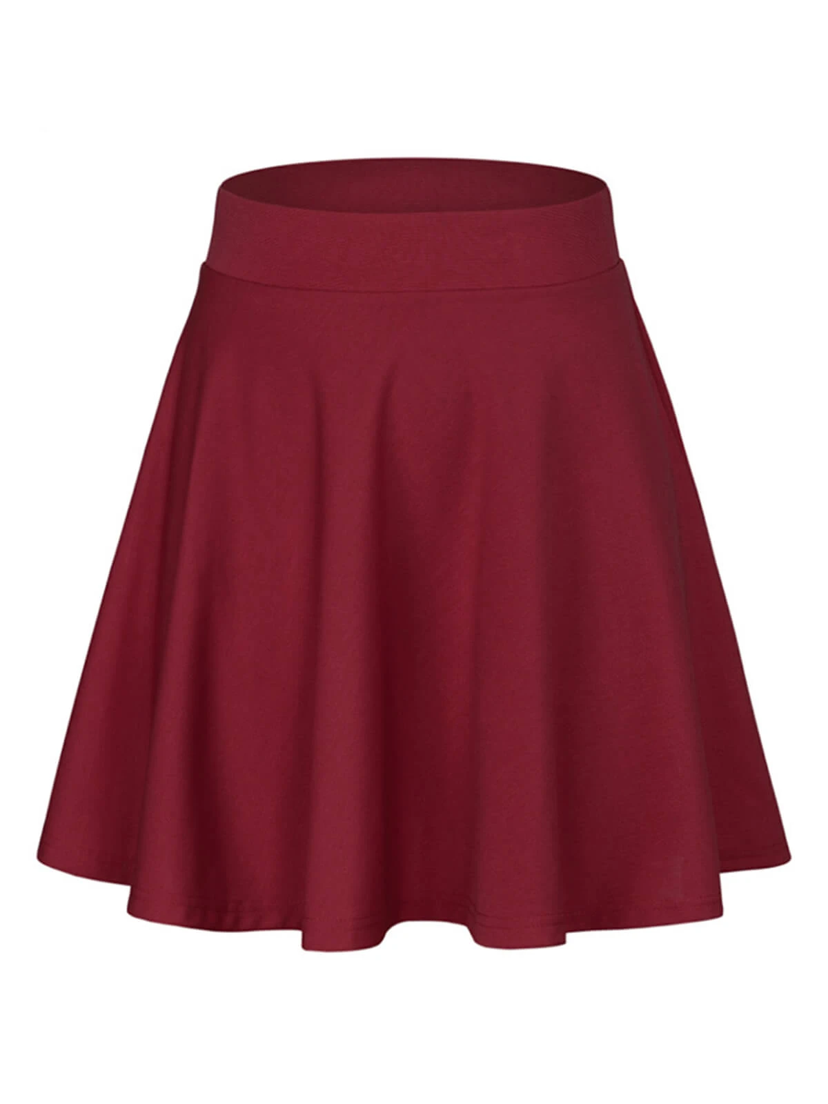 1940s Solid Thigh-Length A-Line Skirt 3 1940s Solid Thigh-Length A-Line Skirt