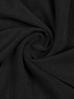 [Plus Size] Black 1960s Solid Dolman Sleeve Loose Cover Up -Retro Pulse Shop SCHL003676 1 5