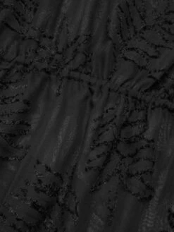 [Plus Size] Black 1950s Leaves Mesh Cover-up -Retro Pulse Shop SCHL003677 5