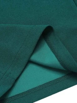 Green 1930s Solid Sleeveless Lapel Jumpsuit -Retro Pulse Shop SCHL003747 G 01 5